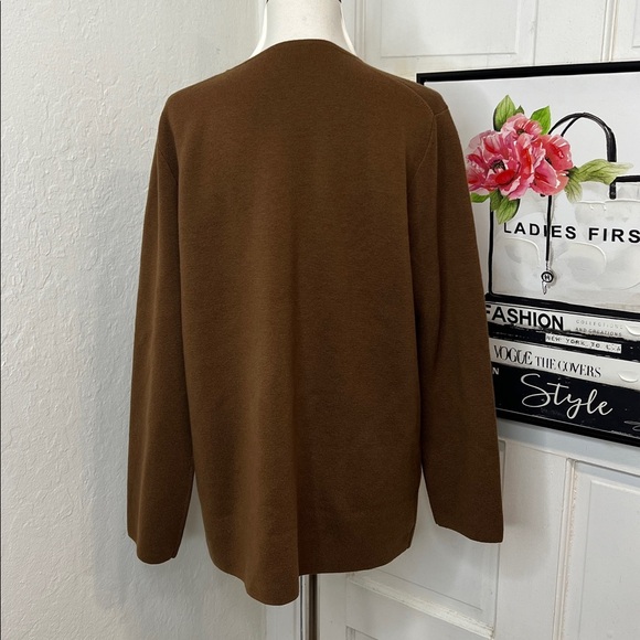 J. Crew Giselle V-Neck Sweater Blazer in Brown Size S - Picture 5 of 9